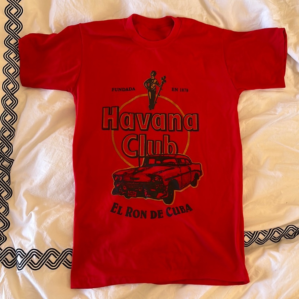 Authentic Havana Club t-shirt size adult small bought in Havana, Cuba
